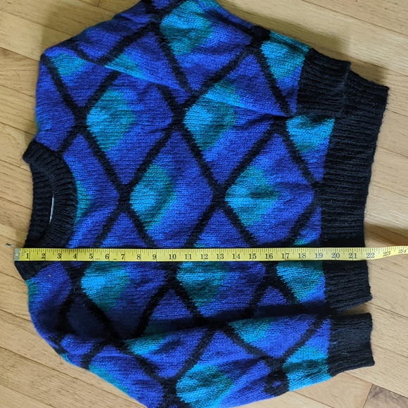 DAR blue and Sea Colors Acrylic Wool 50/50 SOFT sweater - Picture 1 of 5